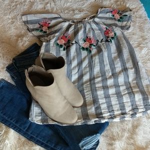 Bright embroidered blouse